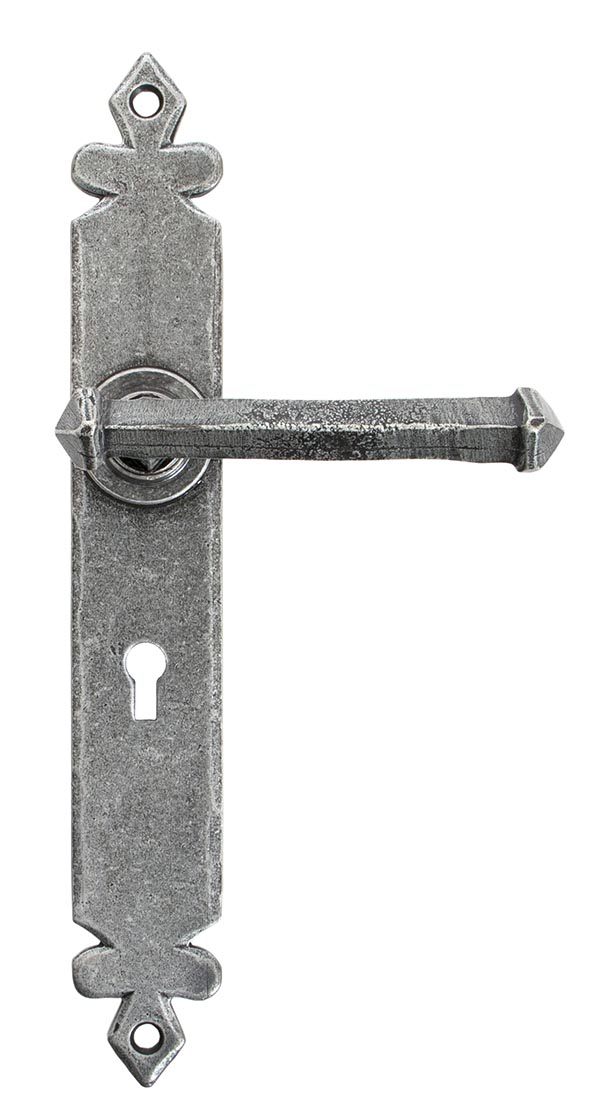 pewter tudor lever lock set