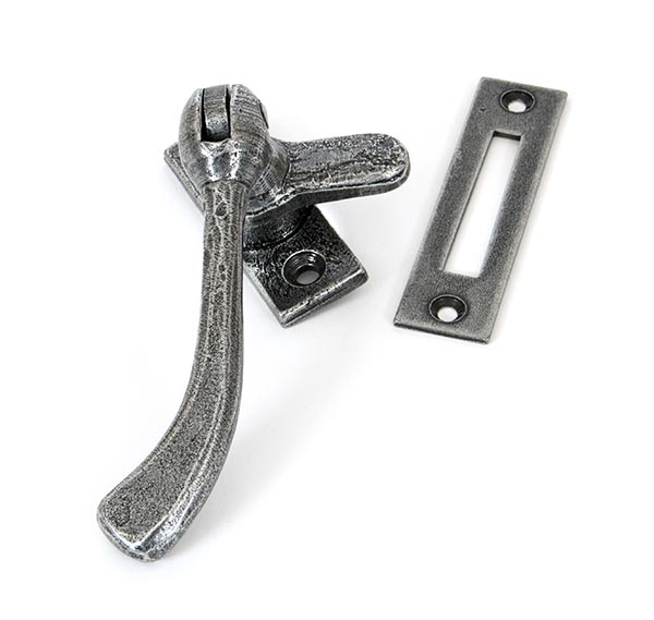 pewter handmade peardrop fastener