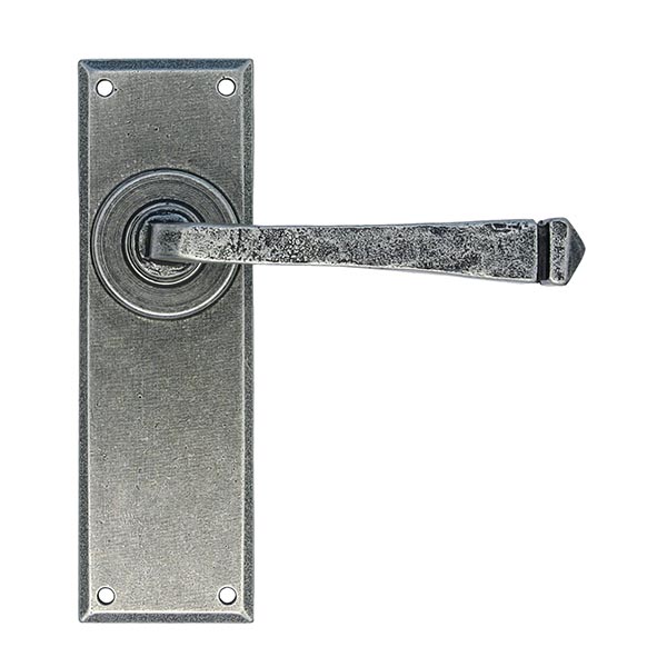 pewter avon lever latch set