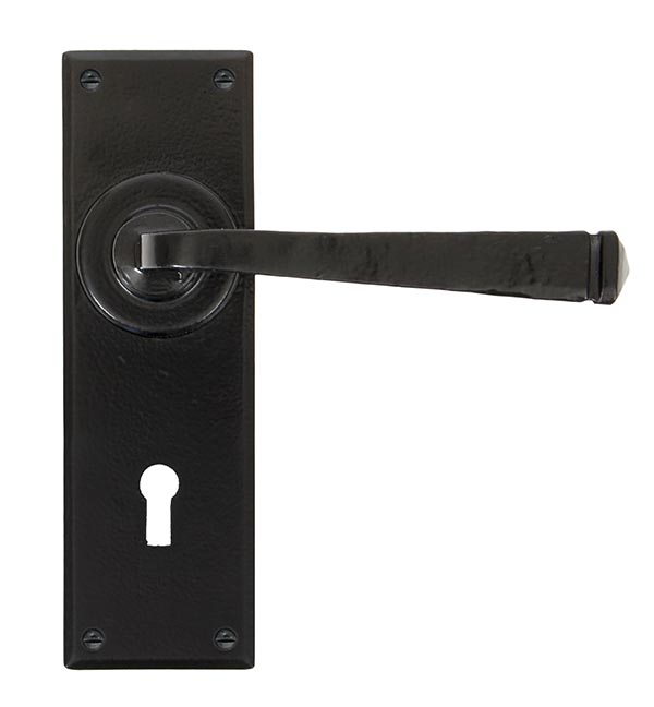 black avon lever lock set