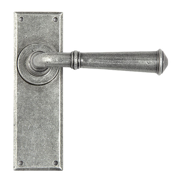 pewter regency lever latch set