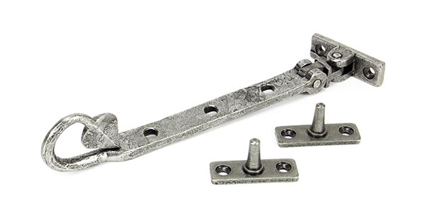 pewter 8" shropshire window stay
