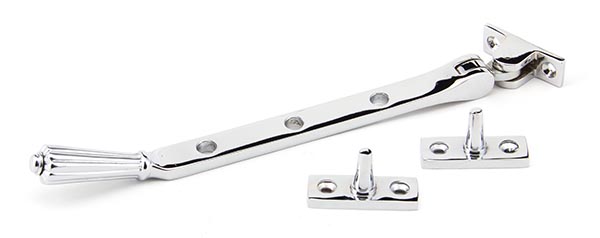 polished chrome 8" hinton stay