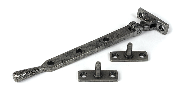 pewter 8" hammered newbury stay
