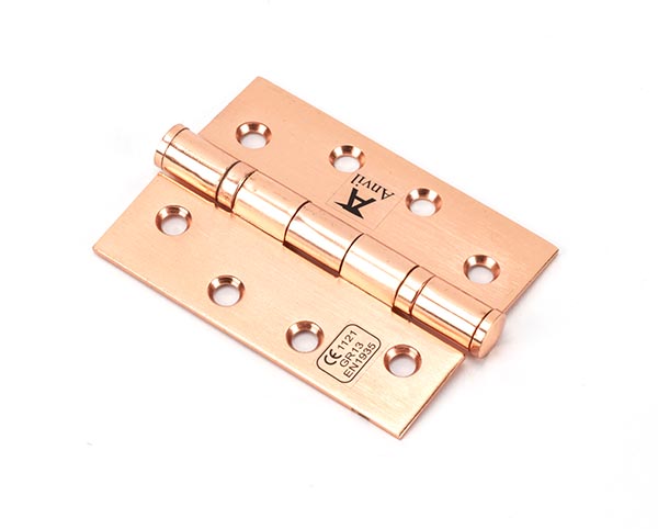 polished bronze 4" ball bearing butt hinge (pair) ss