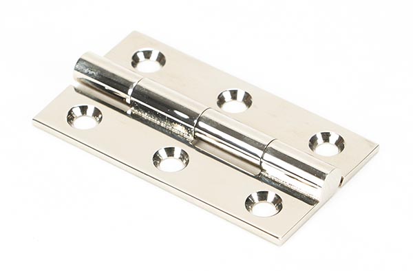 polished nickel 2" butt hinge (pair)