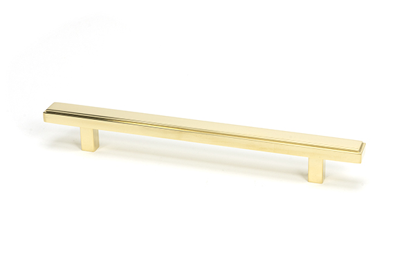 polished brass scully pull handle medium