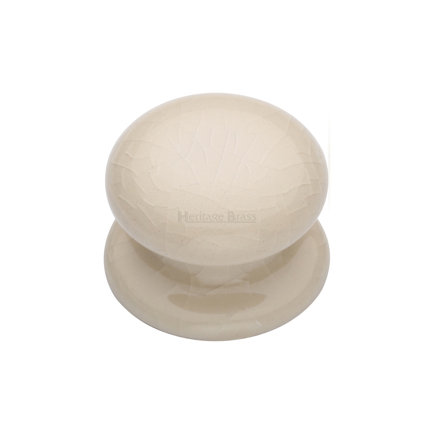 Porcelain Cabinet Knob Cream Crackle - 8032
