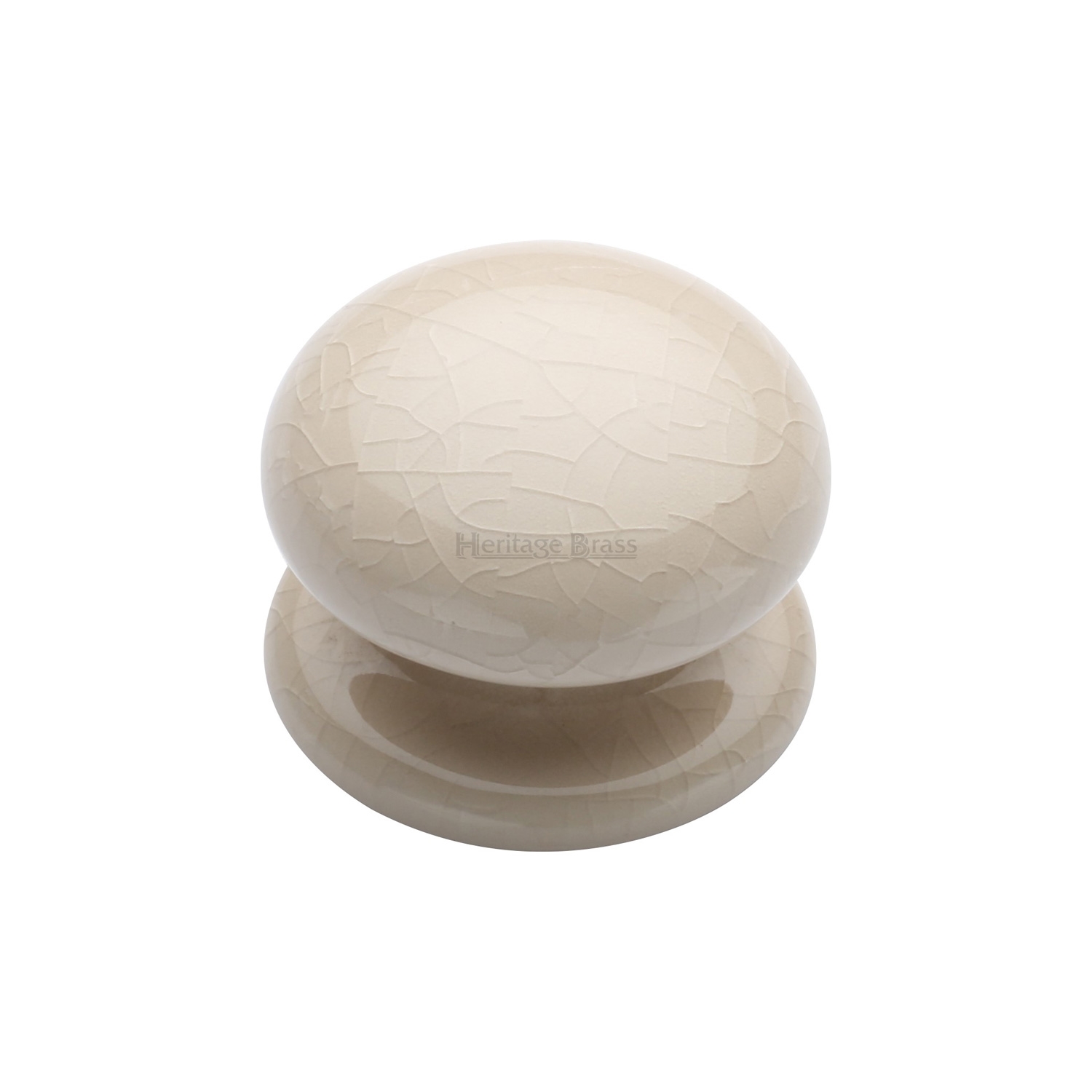 Porcelain Cabinet Knob Cream Crackle - 8038