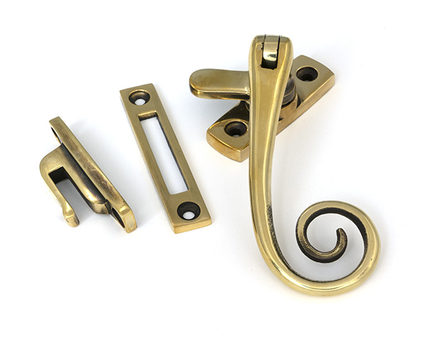 aged brass monkeytail fastener