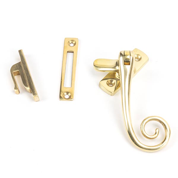 polished brass monkeytail fastener
