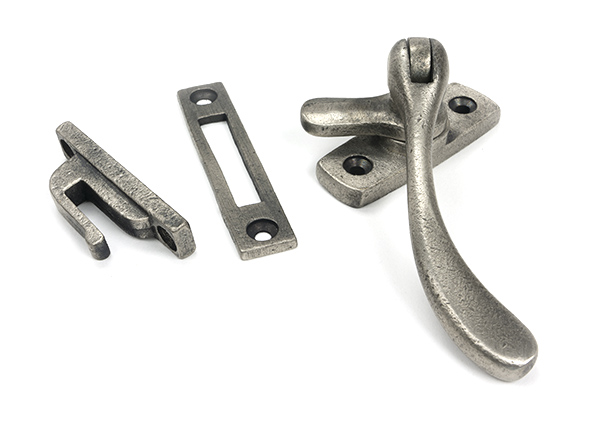antique pewter peardrop fastener