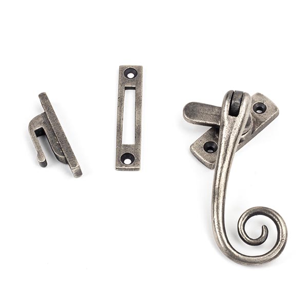 antique pewter monkeytail fastener