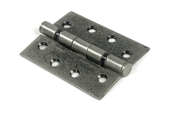 pewter 4" ball bearing butt hinge (pair) ss