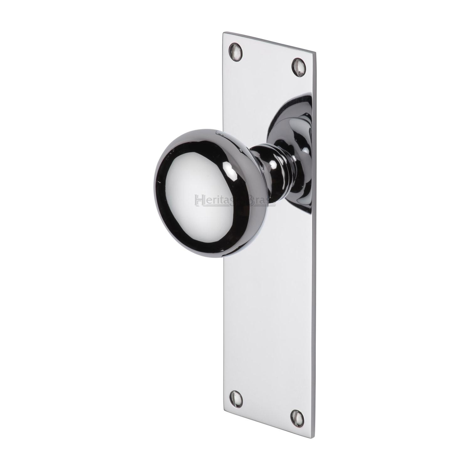 Balmoral Door Knob on Plate - BAL8510-PC