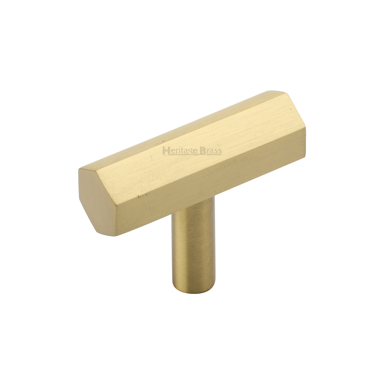 Hexagon T-Bar Cabinet Knob - C2235-SB