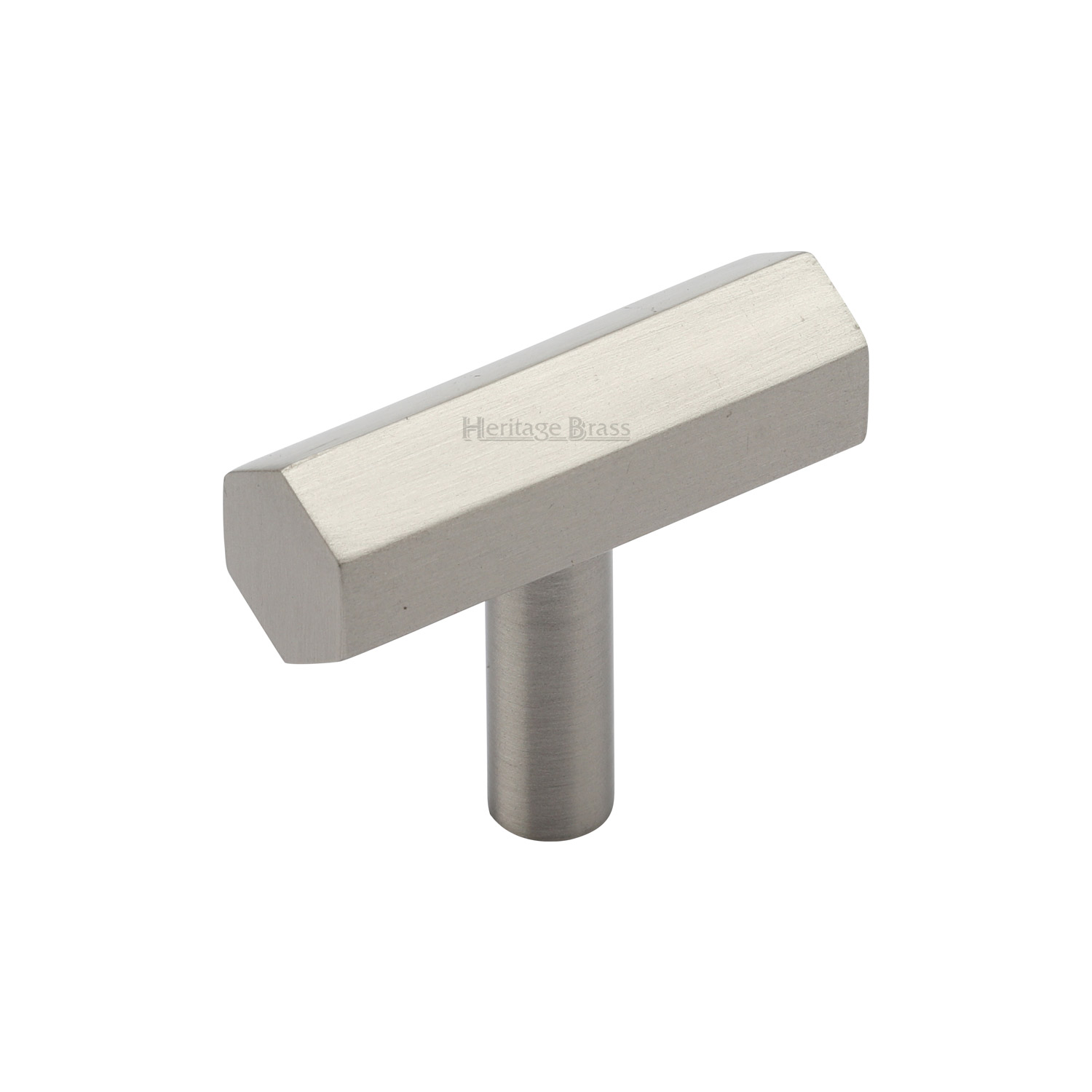 Hexagon T-Bar Cabinet Knob - C2235-SN