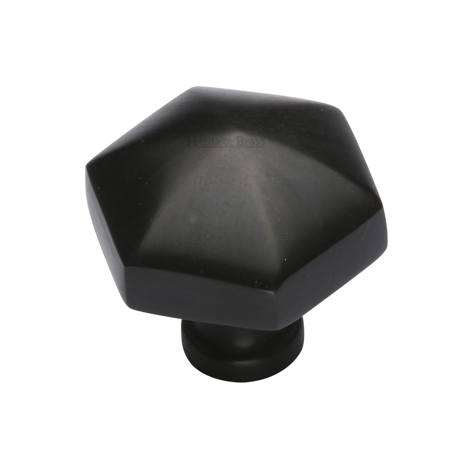 Classic Hexagon Cabinet Knob - C2238-BKMT