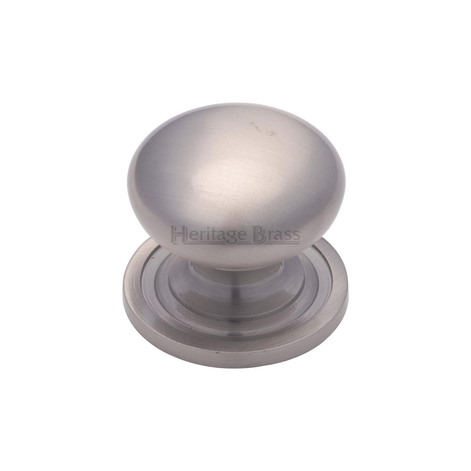 Victorian Round Cabinet Knob with Base - C2240 25-SN