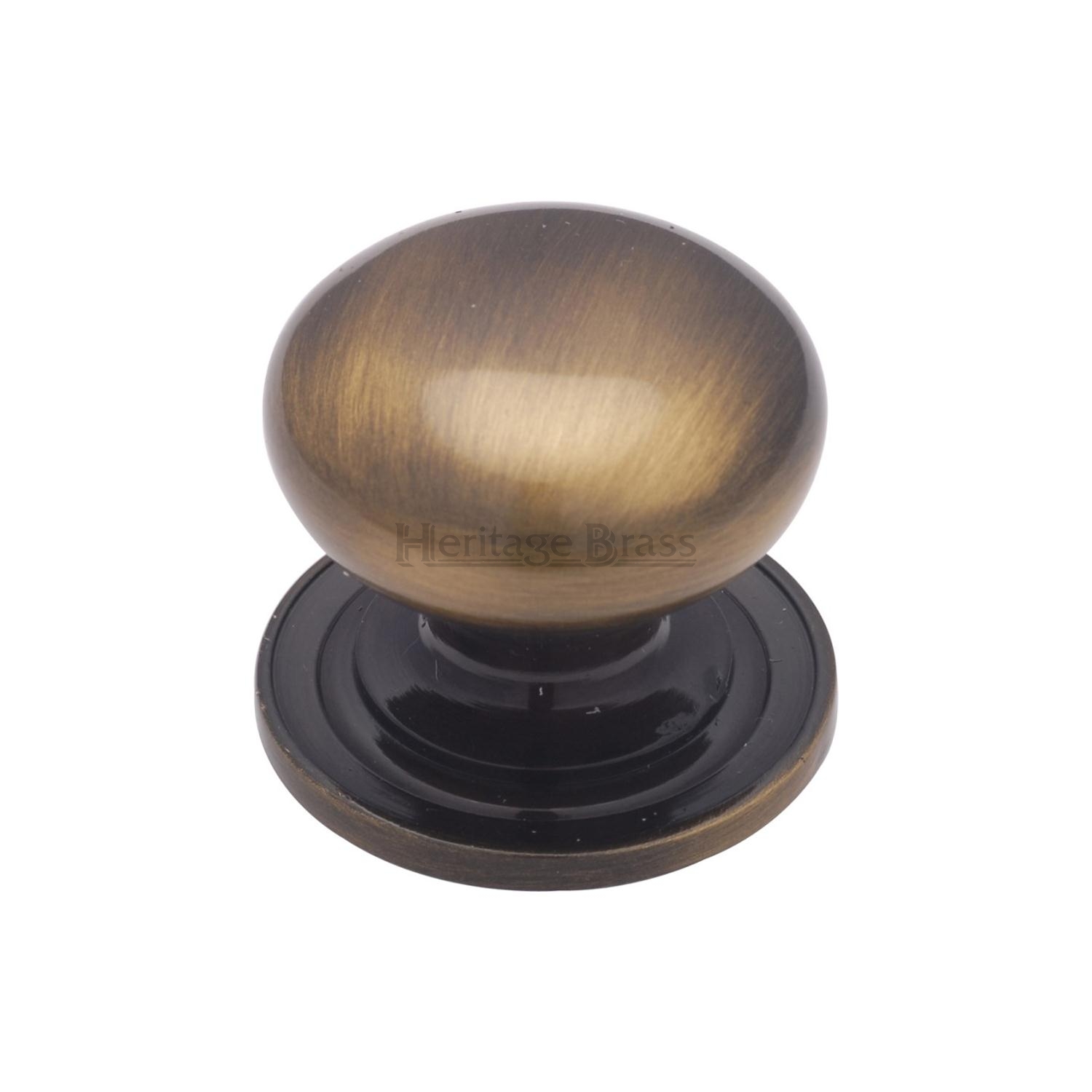 Victorian Round Cabinet Knob with Base - C2240 32-AT