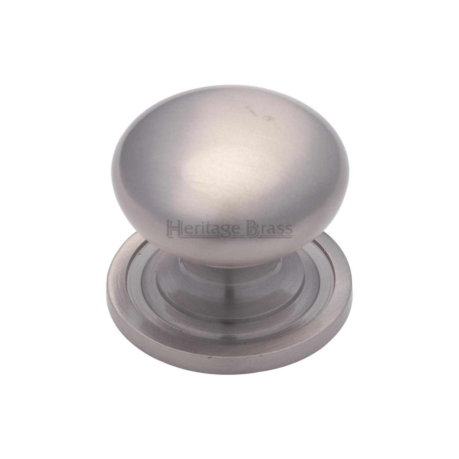 Victorian Round Cabinet Knob with Base - C2240 32-SN