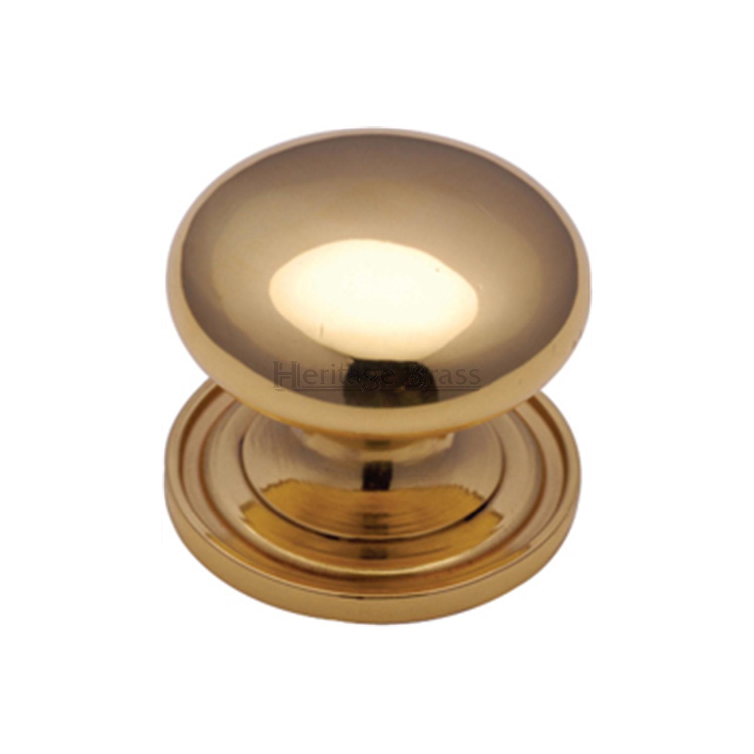 Victorian Round Cabinet Knob with Base - C2240 38-PB
