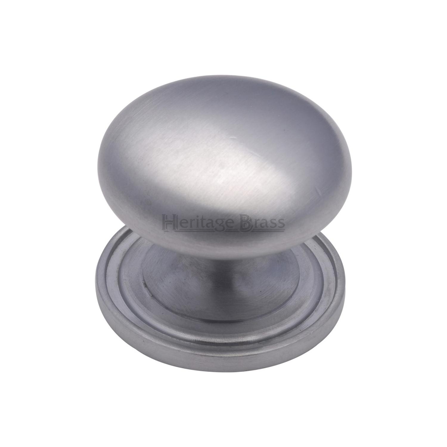 Victorian Round Cabinet Knob with Base - C2240 38-SC