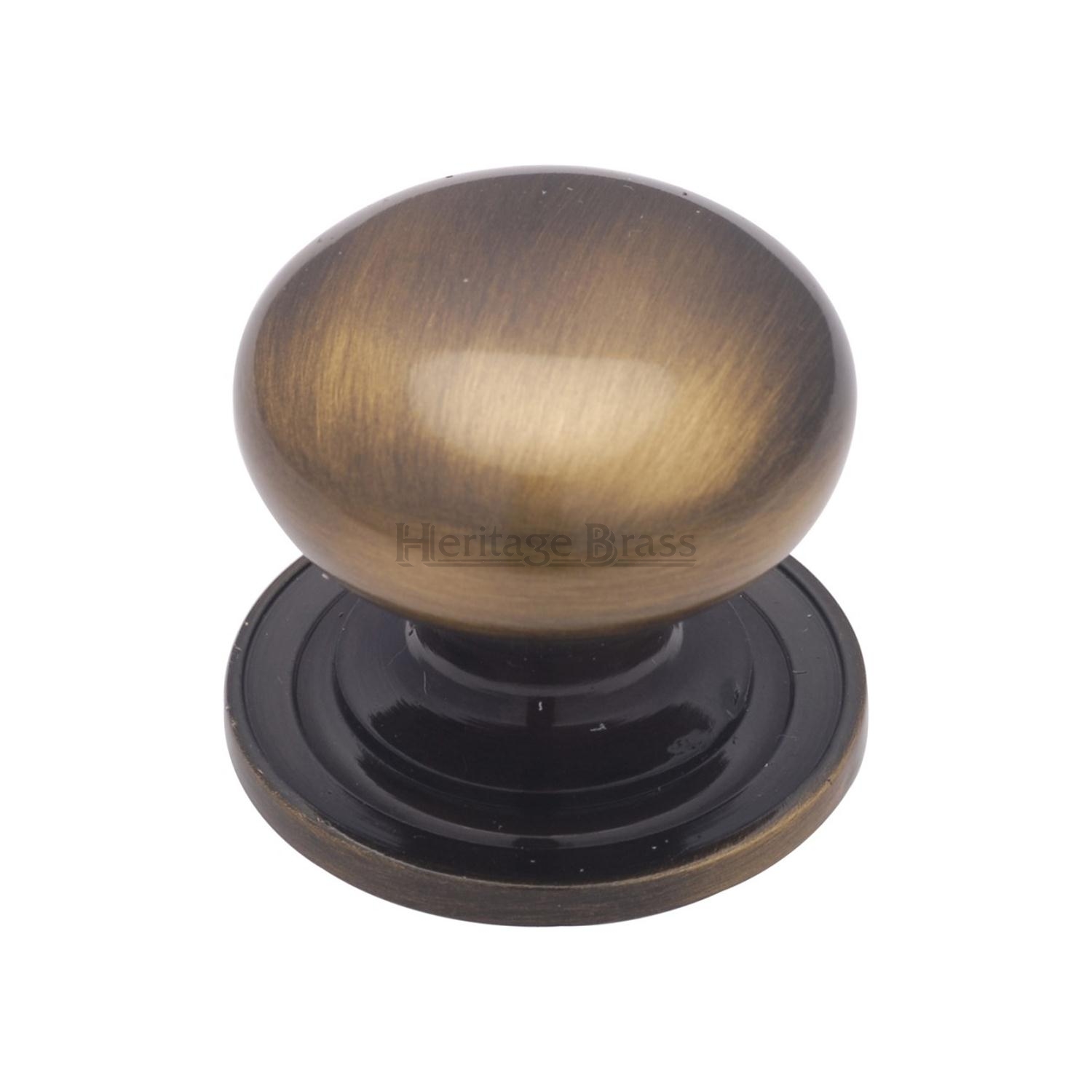 Victorian Round Cabinet Knob with Base - C2240 48-AT