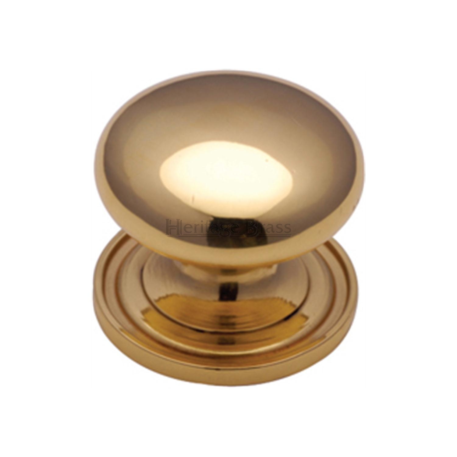 Victorian Round Cabinet Knob with Base - C2240 48-PB