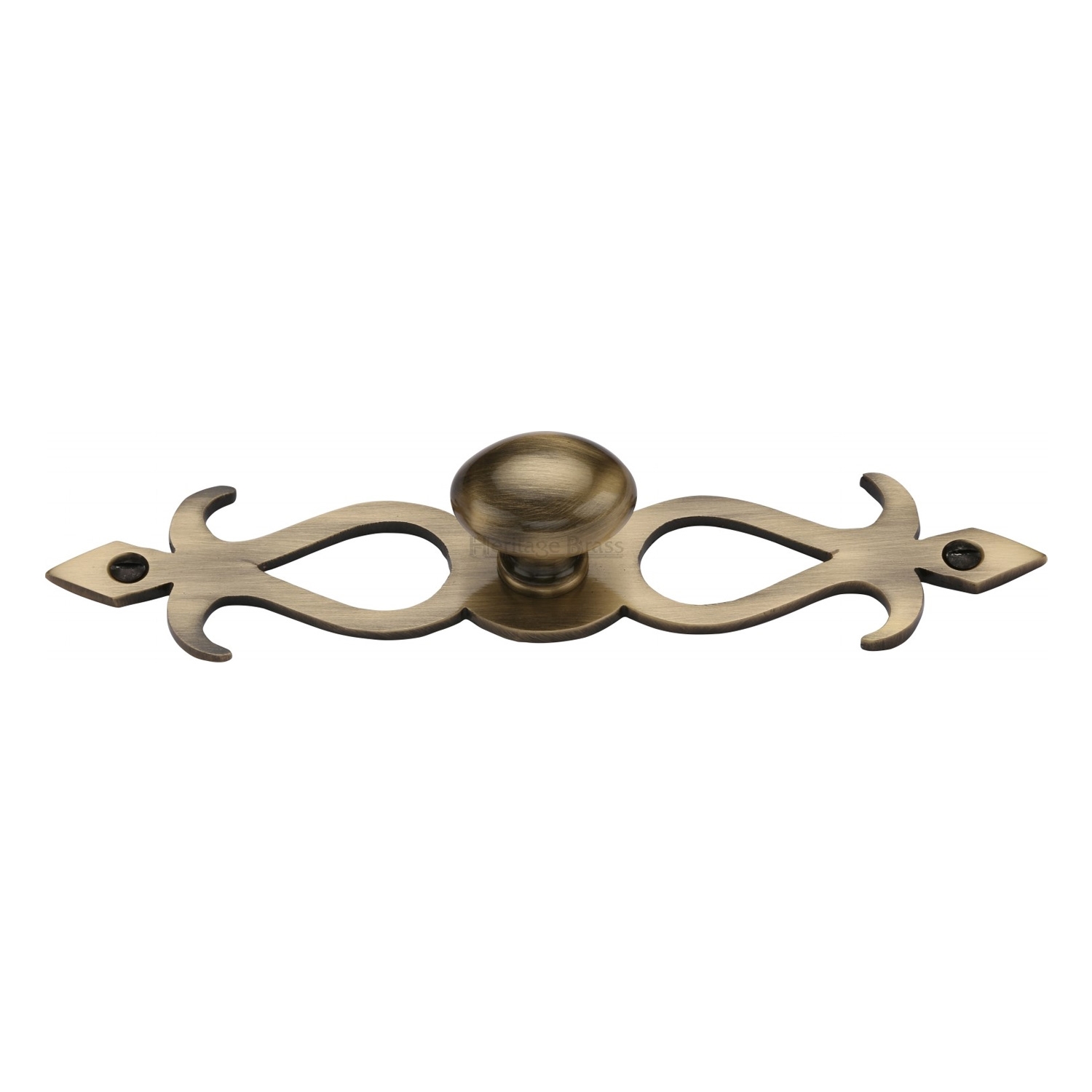 Oval Cabinet Knob with Backplate - C3072 32-AT