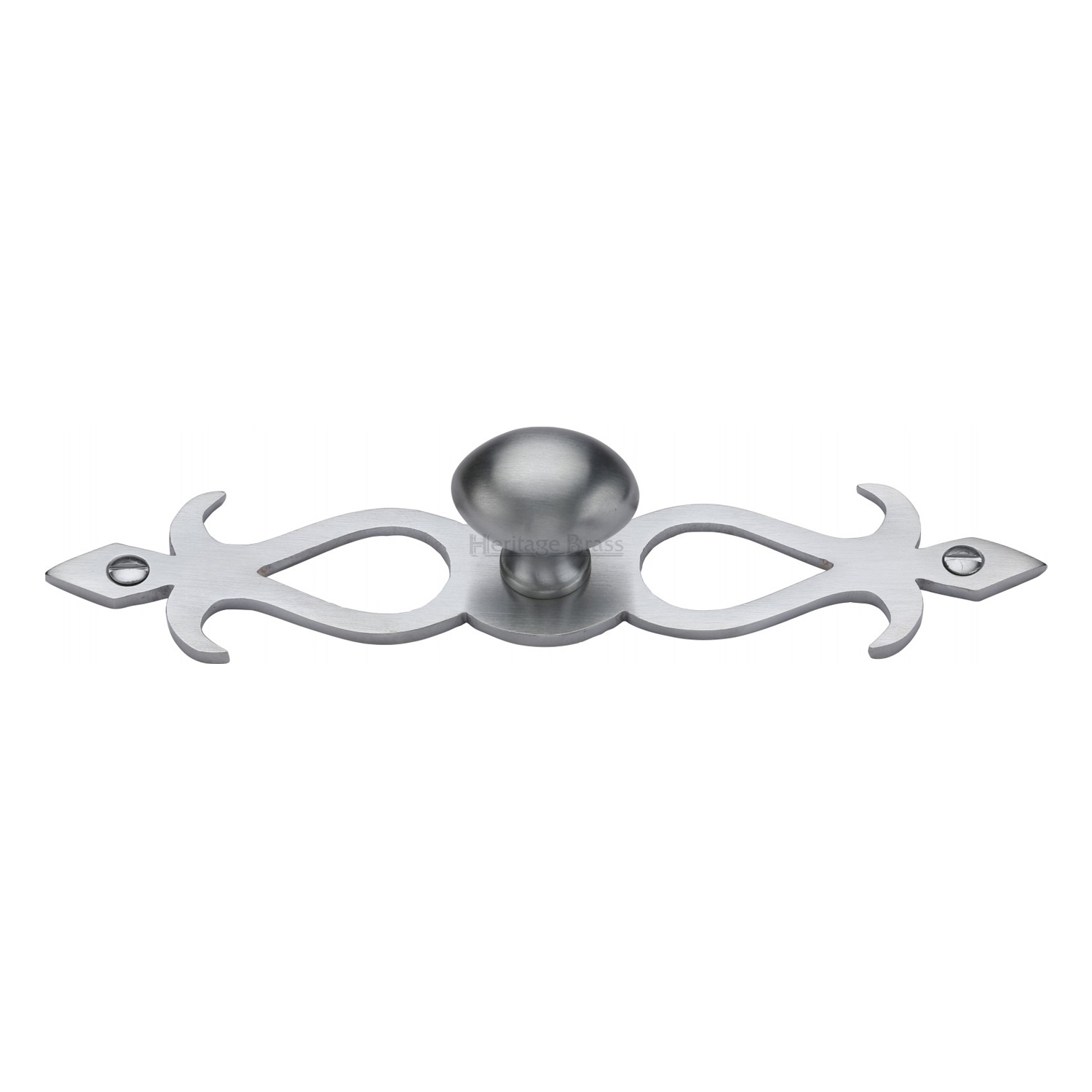 Oval Cabinet Knob with Backplate - C3072 32-SC