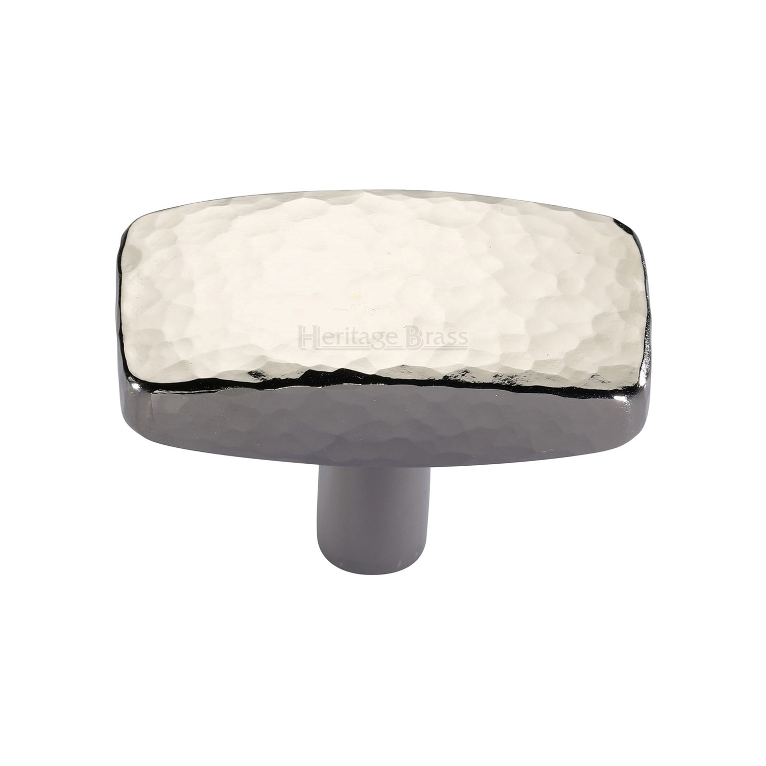 Rectangular Hammered Cabinet Knob - C3386 41-PNF