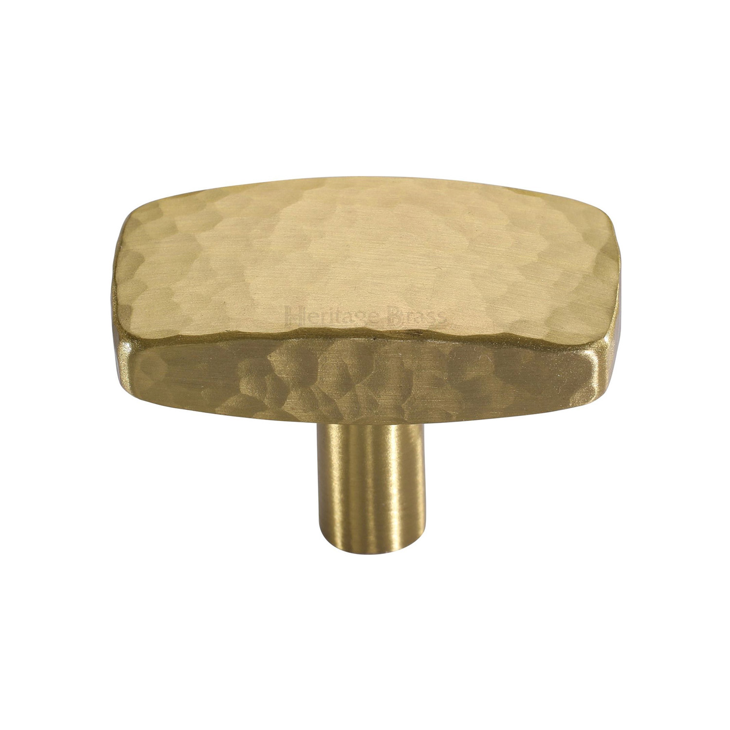 Rectangular Hammered Cabinet Knob - C3386 41-SB
