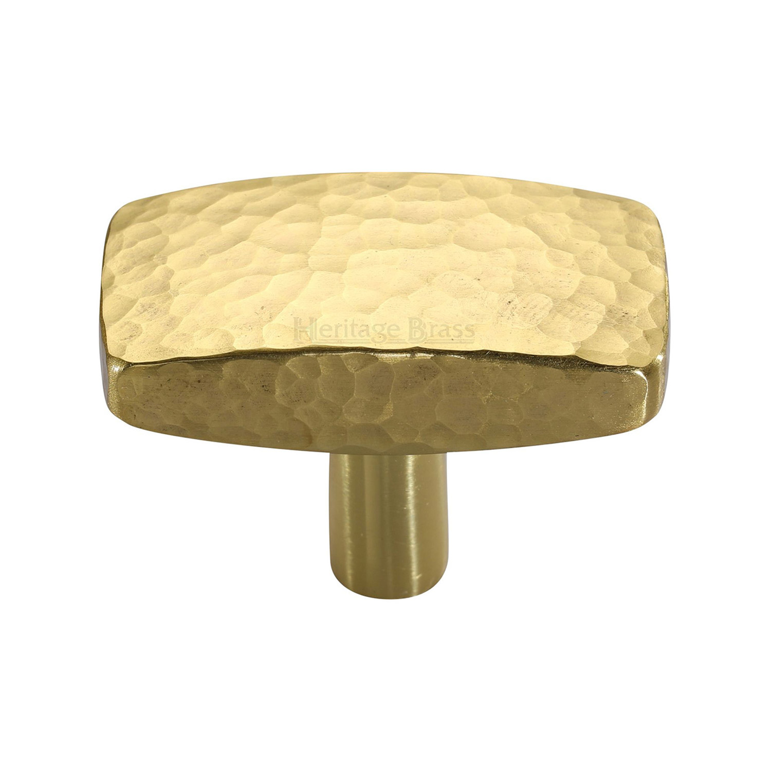 Rectangular Hammered Cabinet Knob - C3386 47-PB