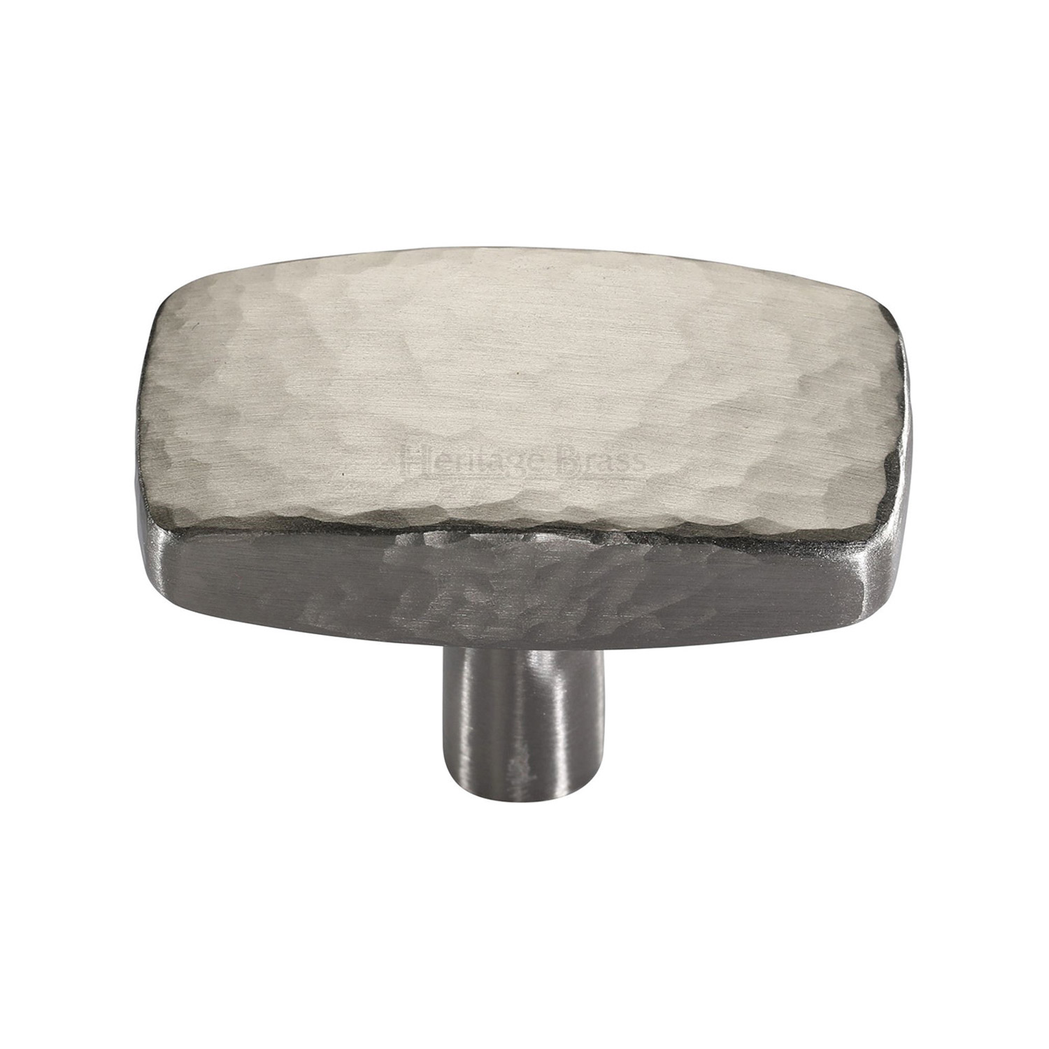 Rectangular Hammered Cabinet Knob - C3386 47-SN