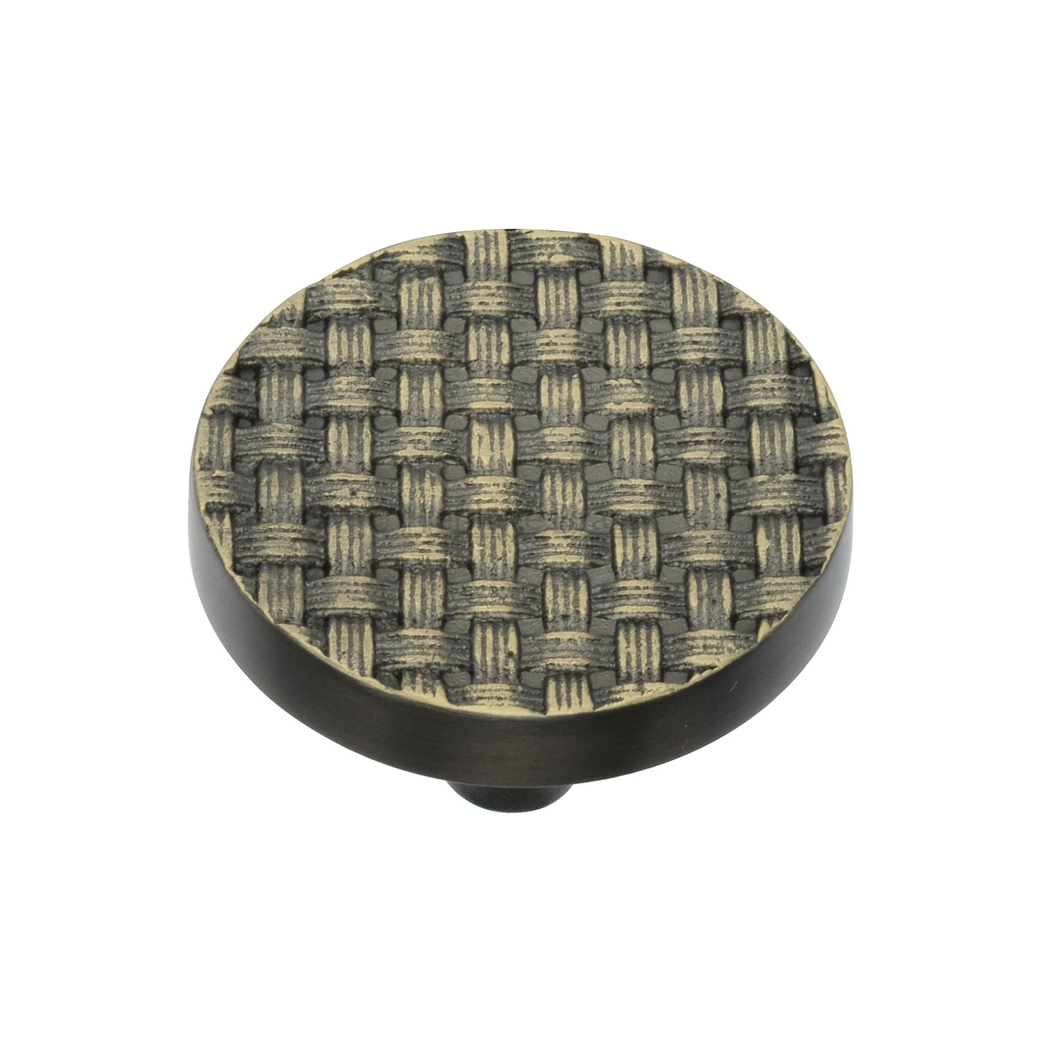 Round Weave Cabinet Knob - C3675 38-AB