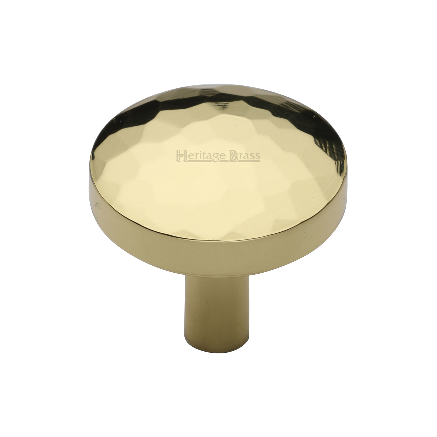 Round Hammered Cabinet Knob - C3877 32-PB