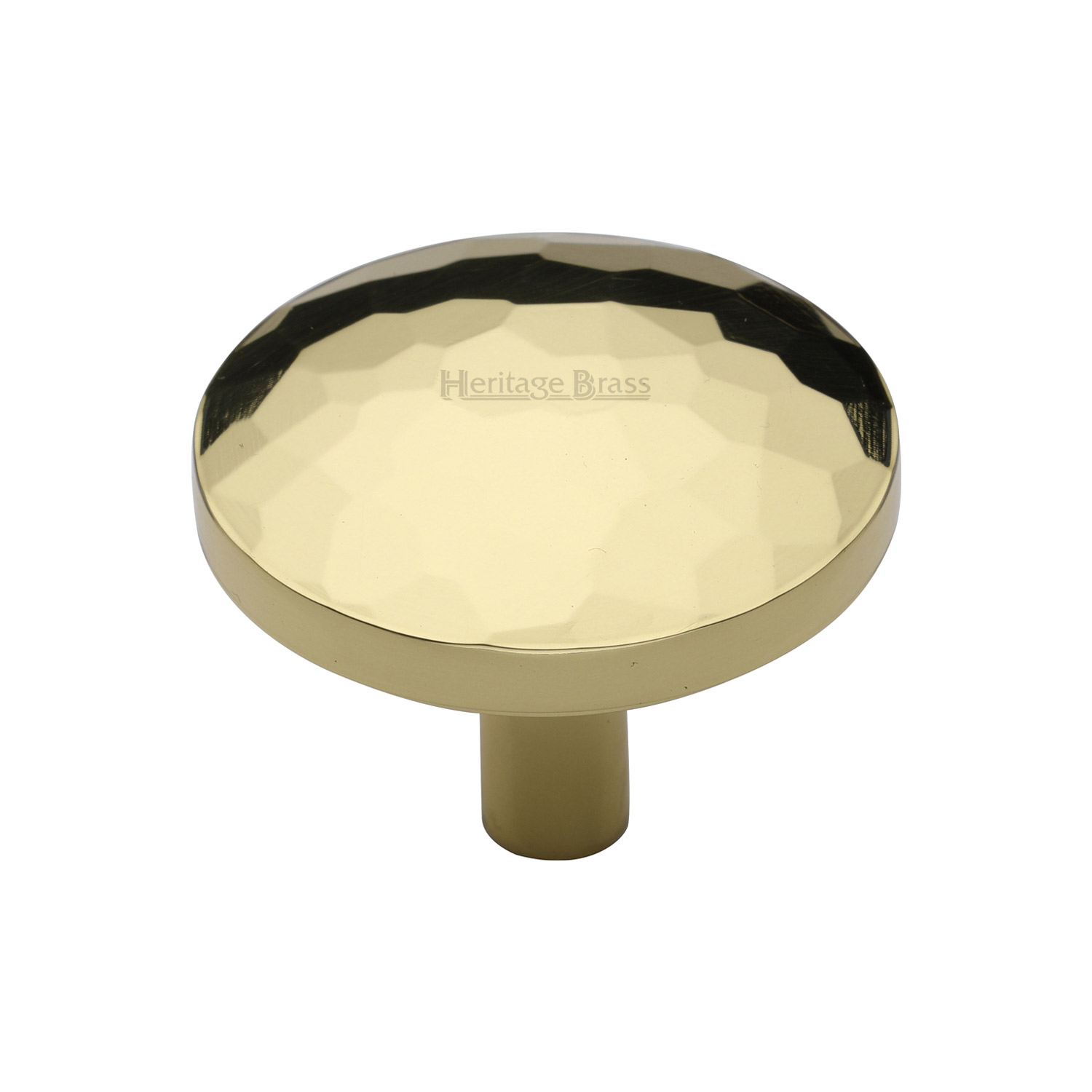 Round Hammered Cabinet Knob - C3877 38-PB