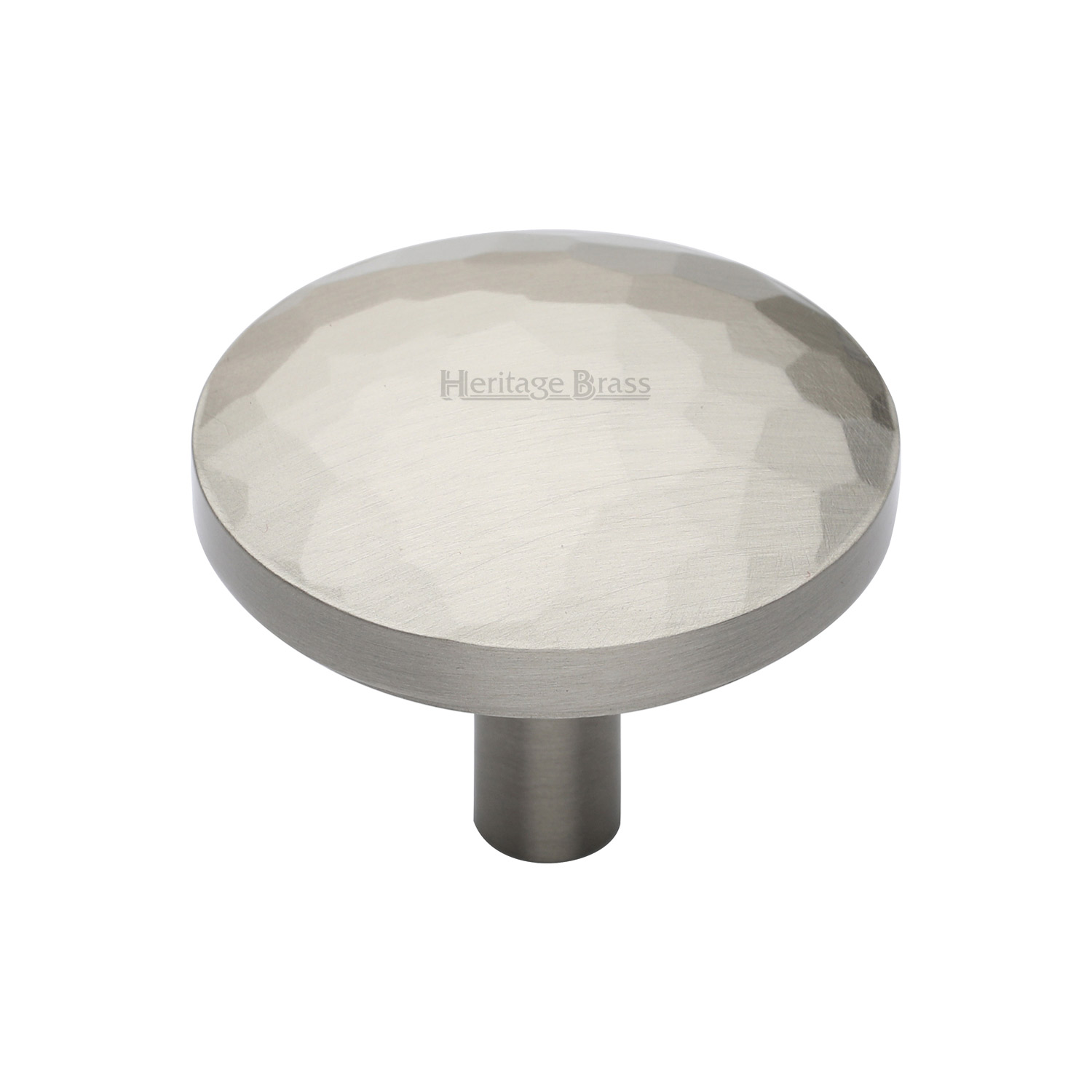 Round Hammered Cabinet Knob - C3877 38-SN