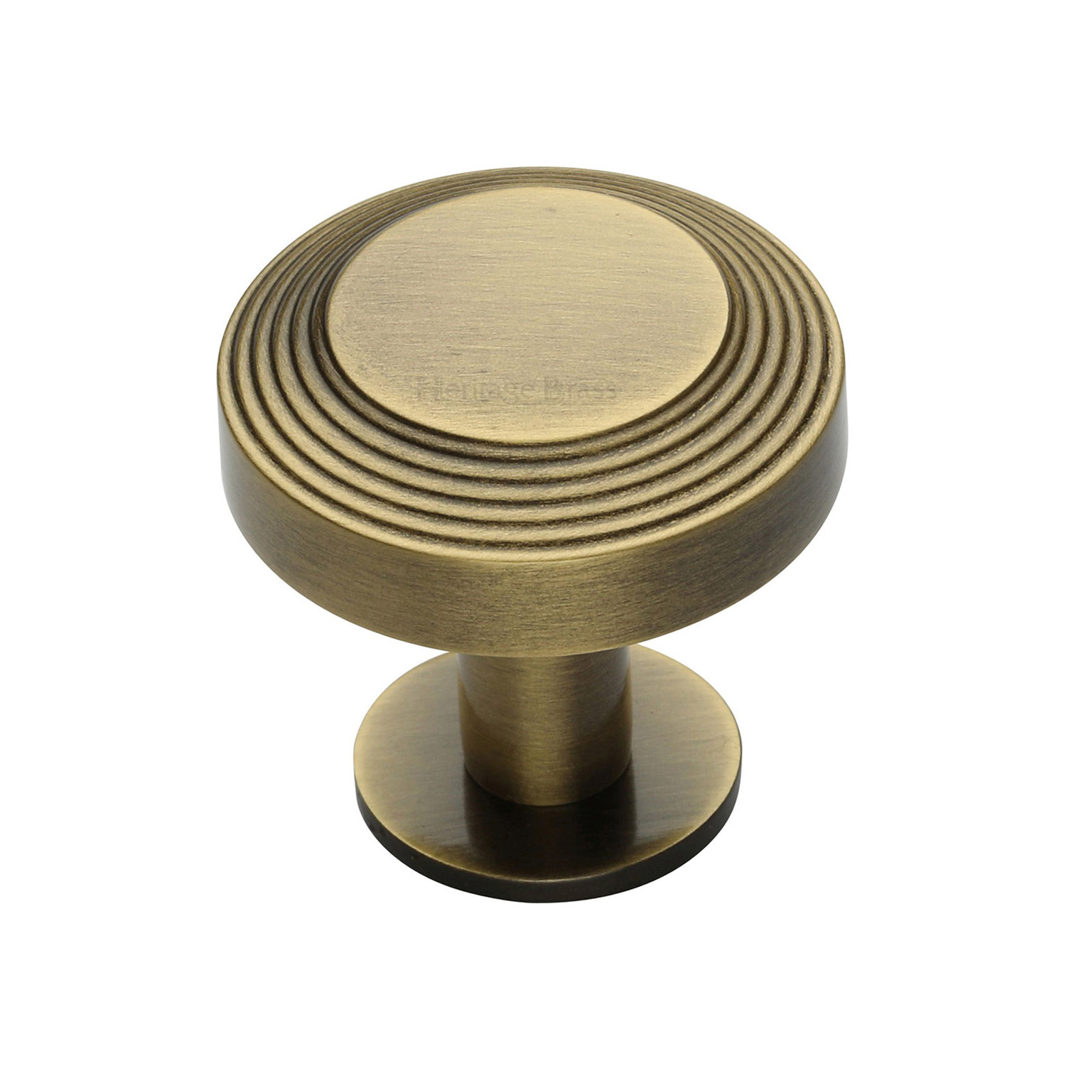 Ridge Cabinet Knob with Rose - C3958 32-AT