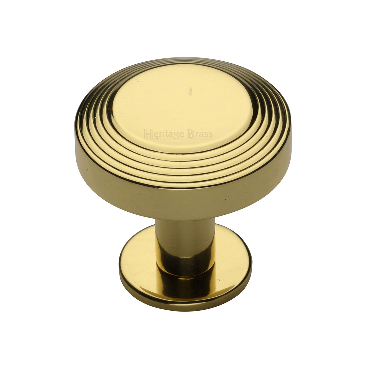 Ridge Cabinet Knob with Rose - C3958 32-PB