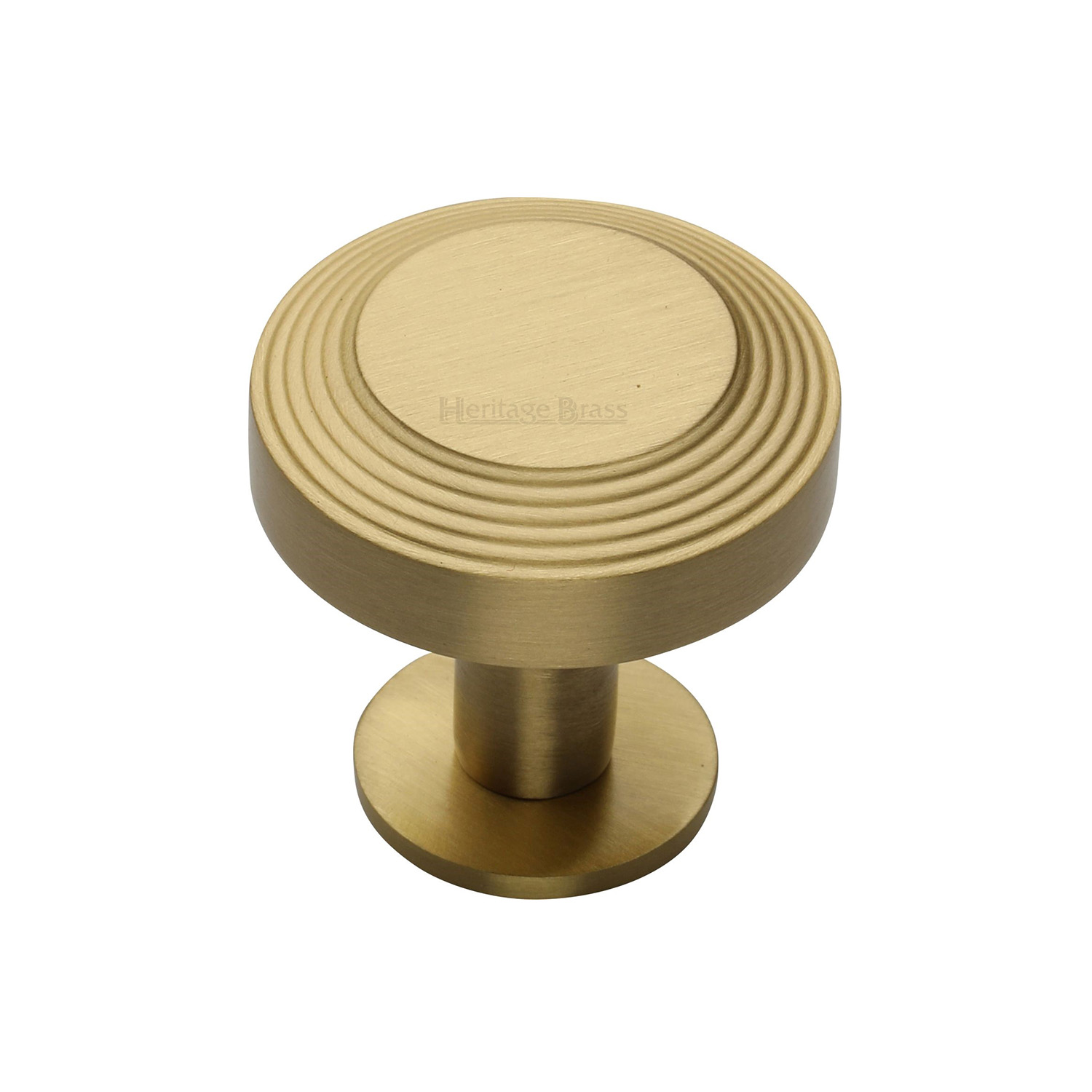Ridge Cabinet Knob with Rose - C3958 32-SB