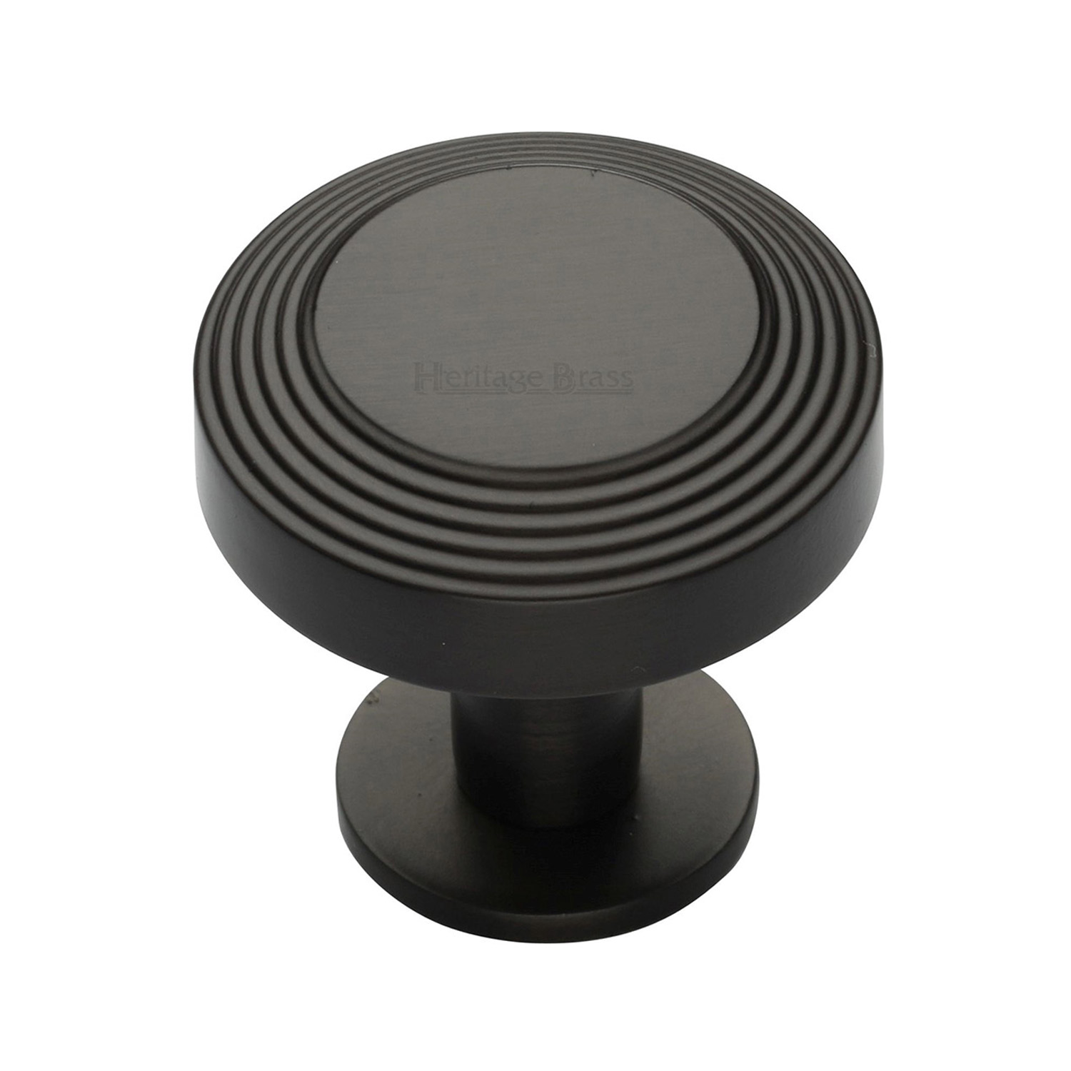 Ridge Cabinet Knob with Rose - C3958 38-MB