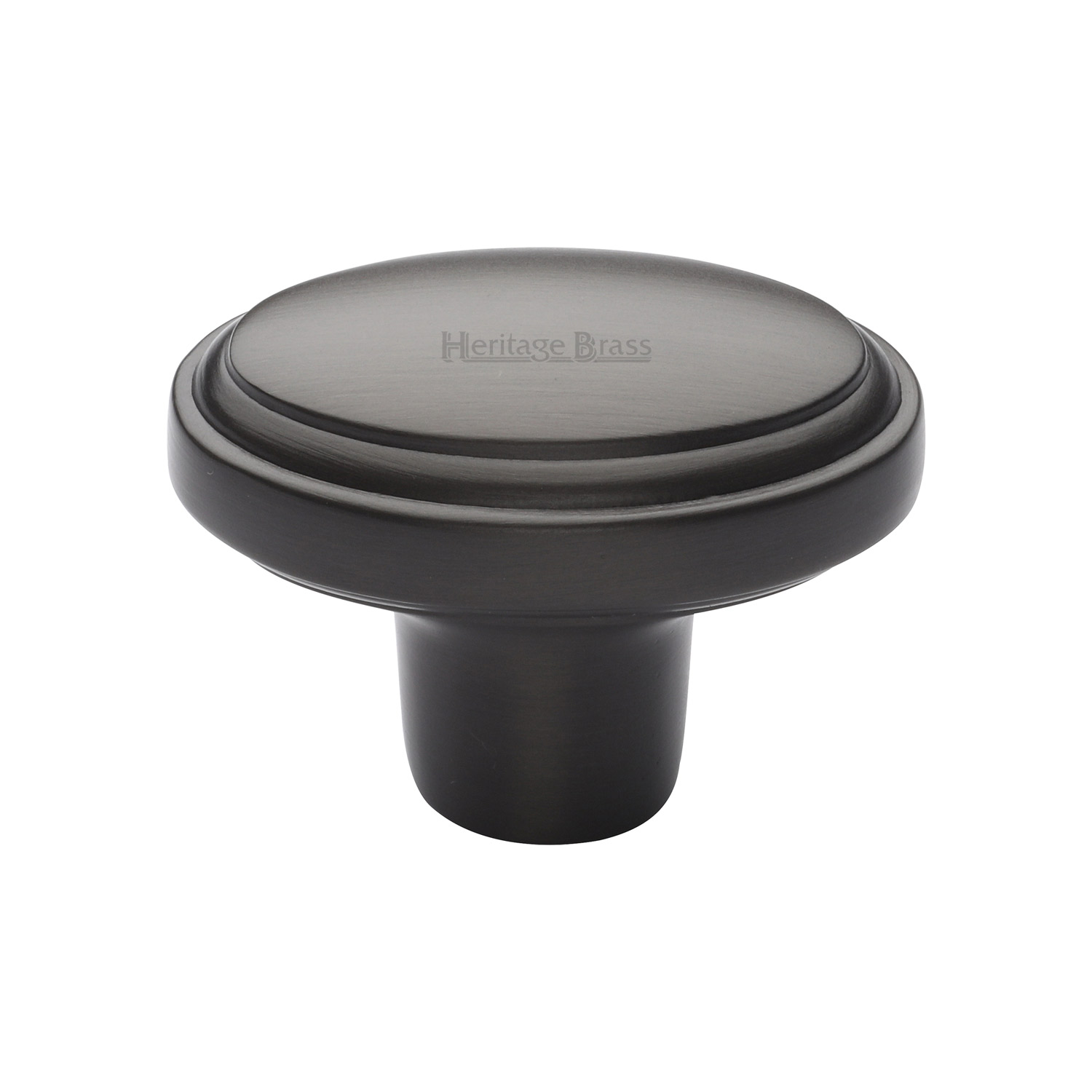 Stepped Oval Cabinet Knob - C3975-MB