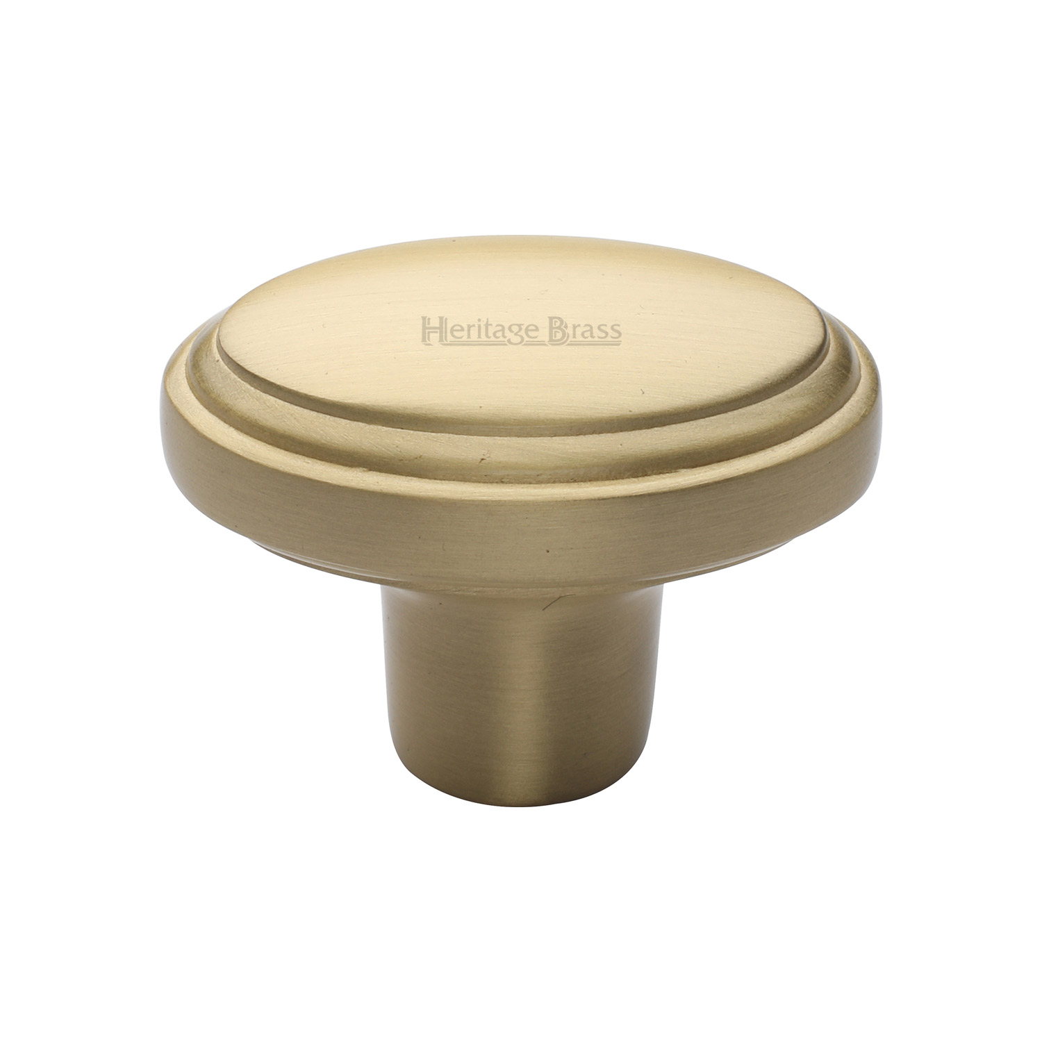 Stepped Oval Cabinet Knob - C3975-SB