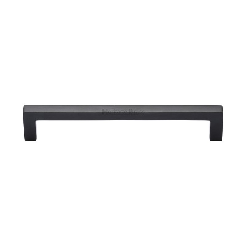 Square Metro Cabinet Pull Handle - C0339 160-BKMT