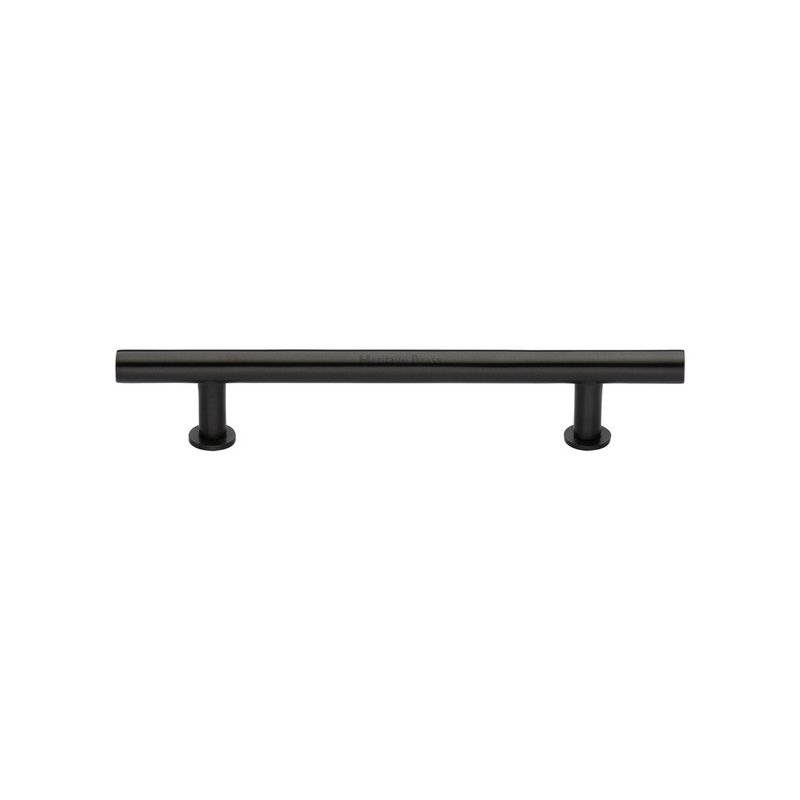 T-Bar Cabinet Pull Handle with Rose - C0362 128-MB