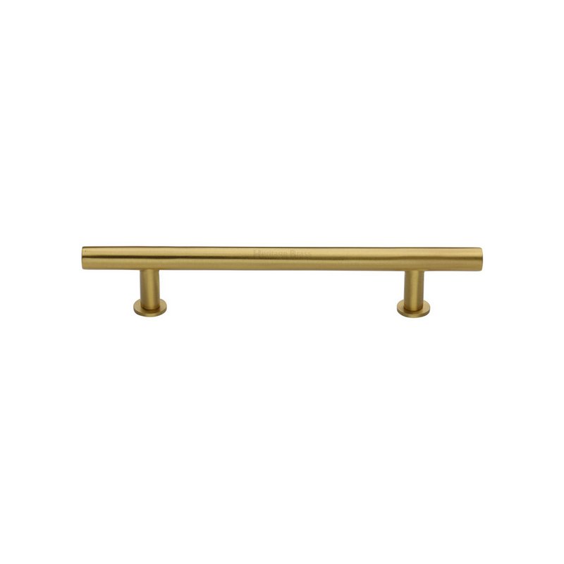 T-Bar Cabinet Pull Handle with Rose - C0362 128-SB