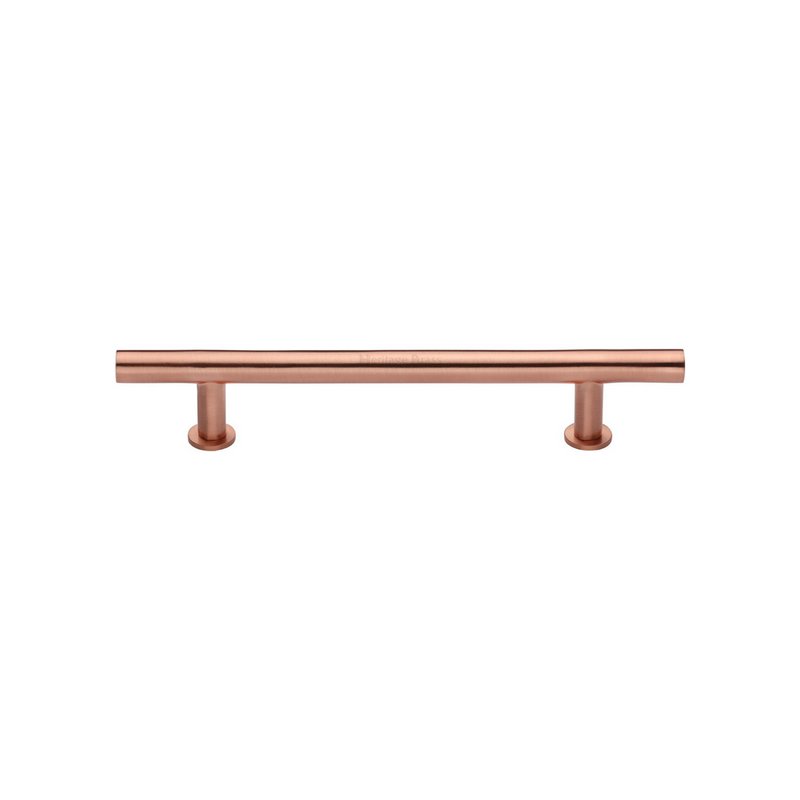 T-Bar Cabinet Pull Handle with Rose - C0362 128-SRG
