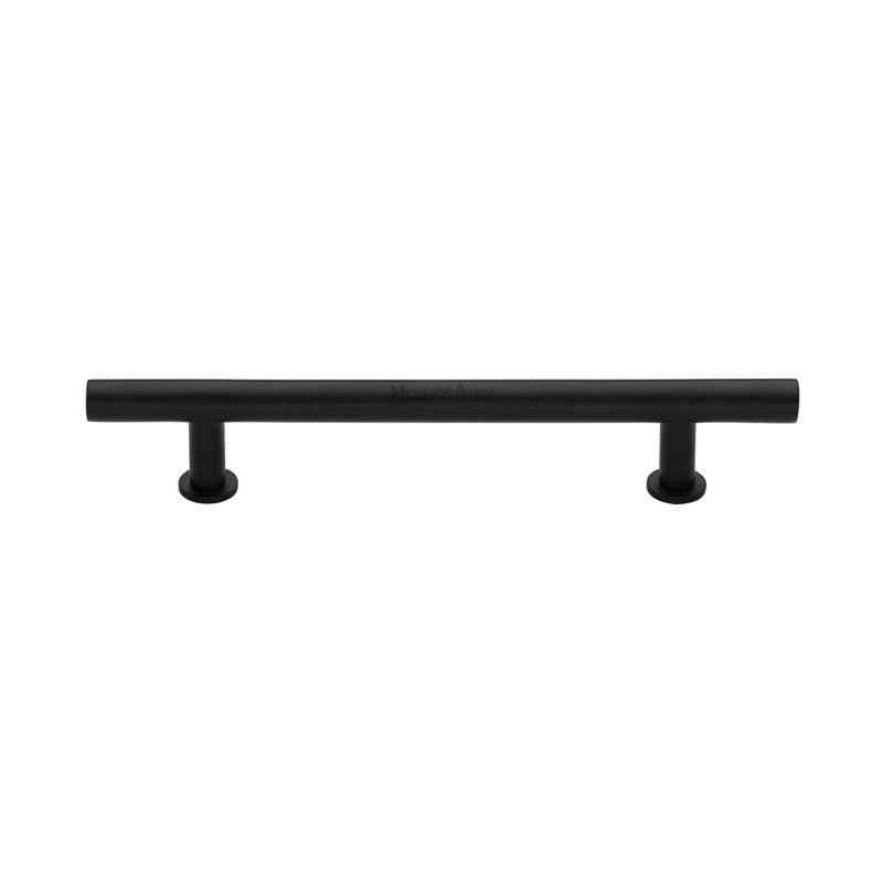 T-Bar Cabinet Pull Handle with Rose - C0362 160-BKMT